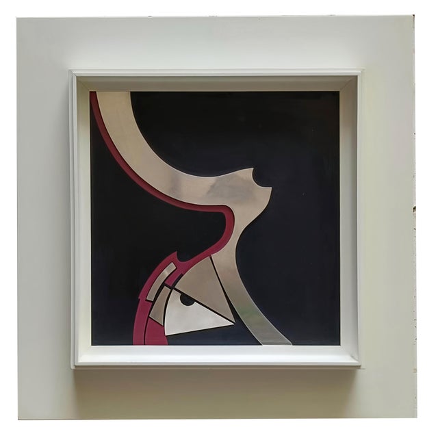 Enrico Nicu, Struttura Spaziale, 1970s, Screen Printing on Steel For Sale - Image 8 of 8