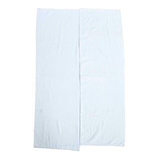 1970s Vintage Handmade Wool Cotton White Kilim Rug For Sale