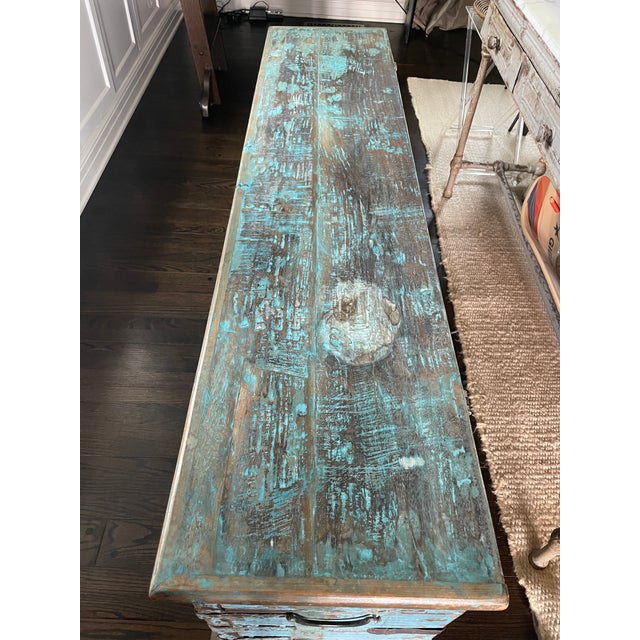 Mid 20th Century Vintage Chest From India - Hd Buttercup For Sale - Image 5 of 8