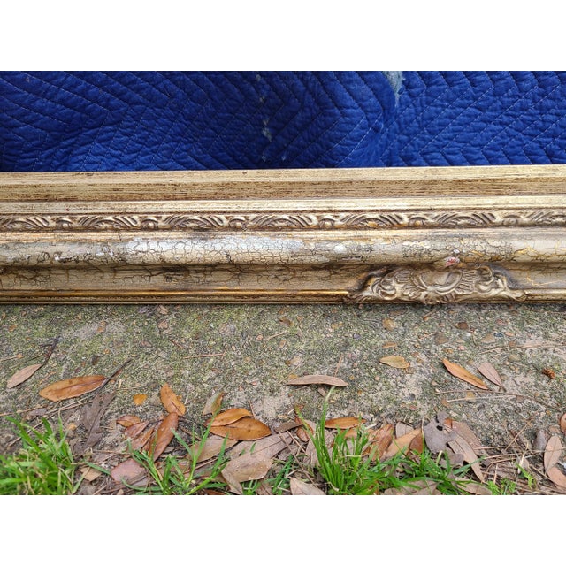 Gold Vintage Traditional Wooden Picture Frame For Sale - Image 8 of 12