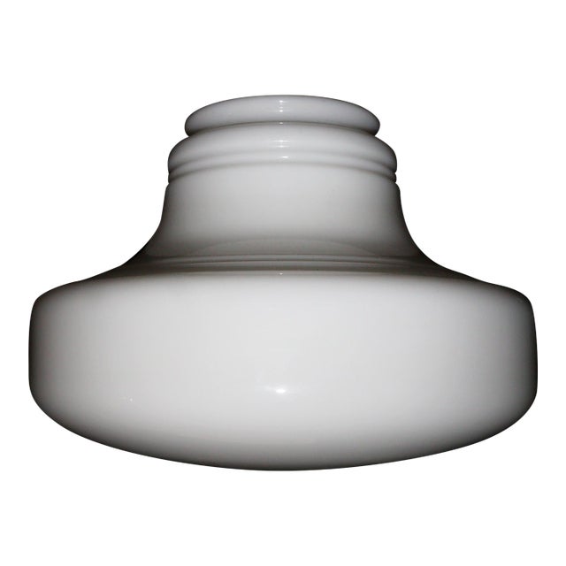 1930's School House 14" Ceiling Light W/Mounts, 10 Inches High For Sale