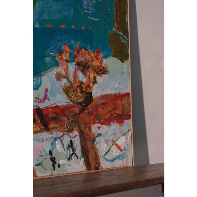 A. Romano, Abstract Composition, 1980s, Acrylic Painting on Canvas For Sale - Image 3 of 5