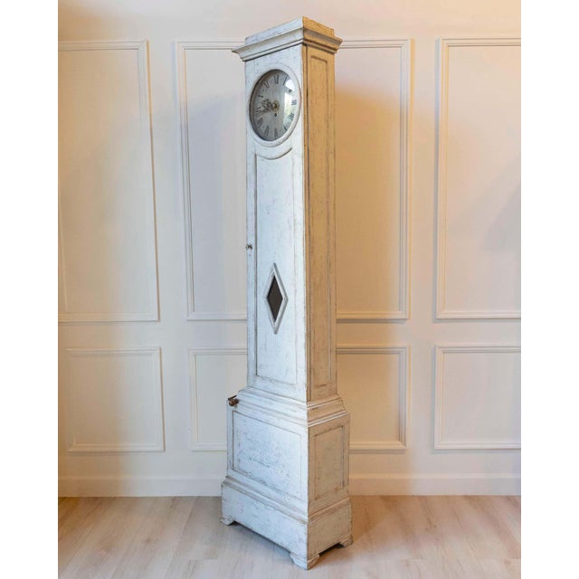 Wood Swedish Gustavian Neoclassical Longcase Clock, Circa 1800 For Sale - Image 7 of 11