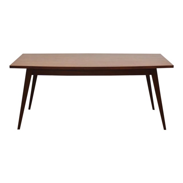 Ribbon Mahogany Vintage Dining Table For Sale