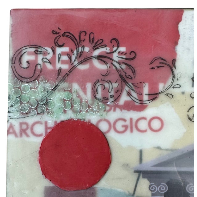 Contemporary Contemporary Abstract Encaustic "Inspired by Rome #1" by Therese Cook For Sale - Image 3 of 4