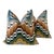 Pierre Frey “Fanfare” in Tentation Embroidery Down Filled Pillows - a Pair For Sale