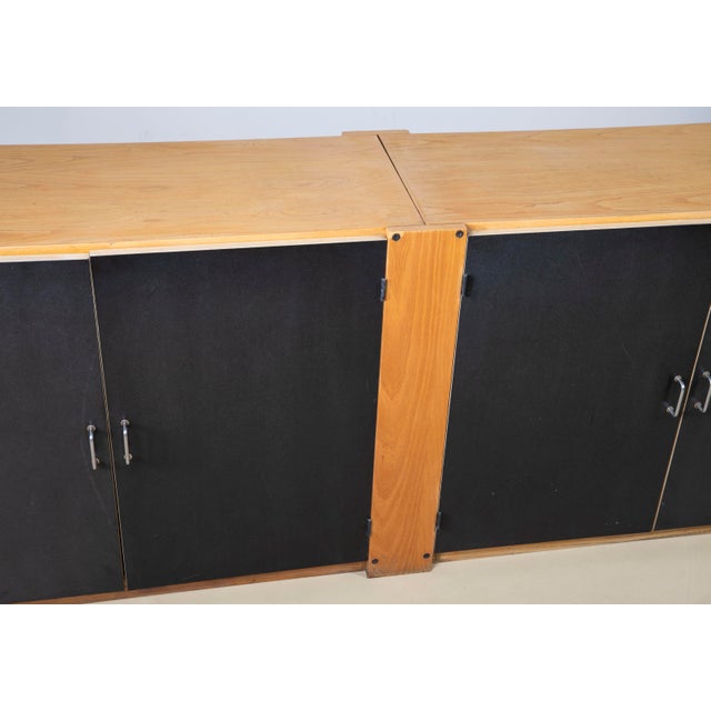 Modernist Ash and Black Laminate Sideboard by Roberto Pamio & Renato Toso for Stilwood, Italy, 1970s For Sale - Image 10 of 11