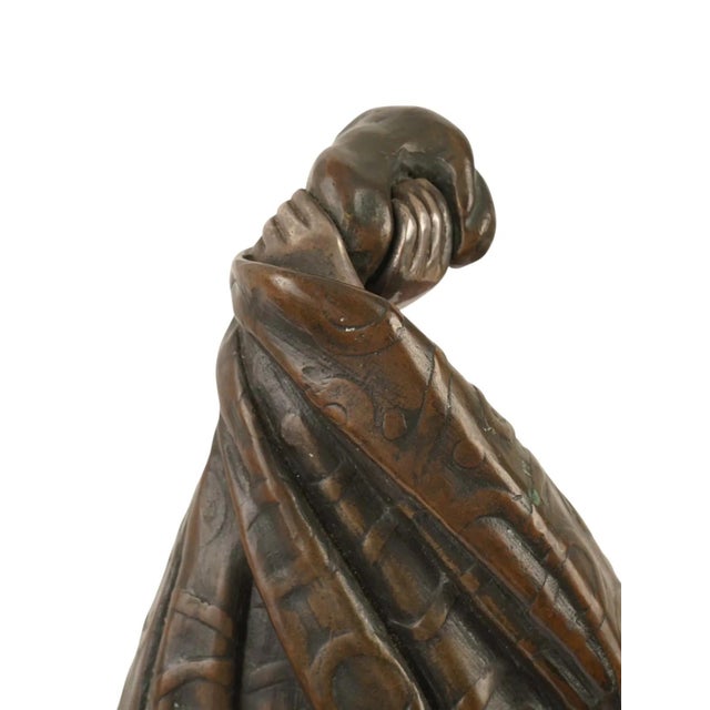1920s Art Deco Bronze 999 Silver Antinea Sculpture Attr Chiparus For Sale - Image 5 of 18