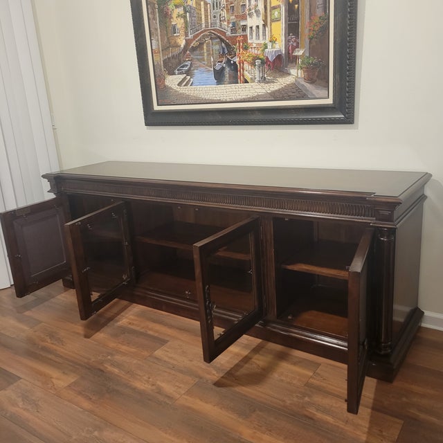 American 1980s Lexington Furniture Trump Home Collection Sideboard Buffet For Sale - Image 3 of 11