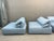 Textile Light Blue and White Voyage Immobile Modular Sofa by Roche Bobois, Set of 3 For Sale - Image 7 of 18
