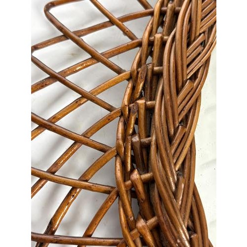 Rush Mirror with Geometric Patterns, France, 1960s For Sale - Image 9 of 12