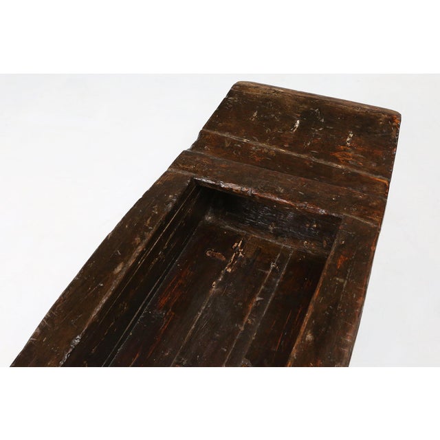 Wabi-Wabi Handmade Wooden Trough or Vessel, France, 19th Century For Sale - Image 9 of 13