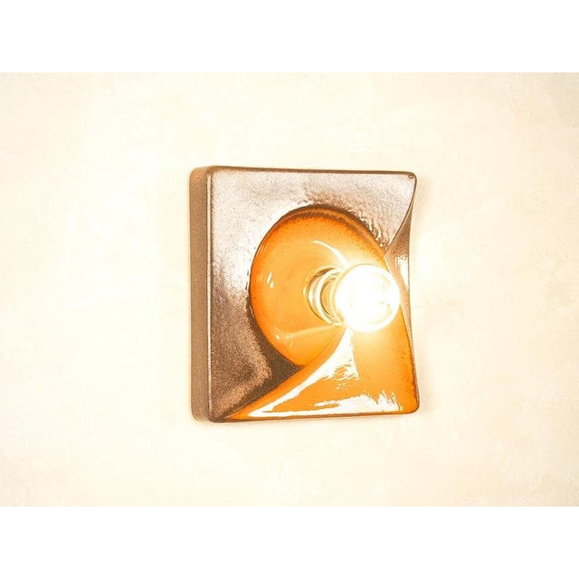 Orange Space Age Wall Sconce from Goebel For Sale - Image 8 of 8