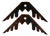 Vintage Pair of Salvaged Western Native Design Wood Elements With Remnant Paint For Sale
