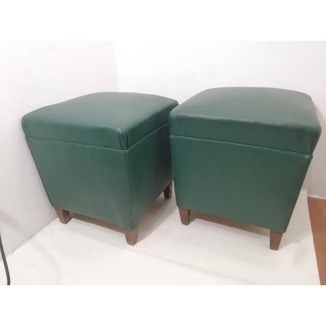 Vintage Ottomans by Gaetano Borsani, Italy, 1950s, Set of 2 For Sale - Image 10 of 10