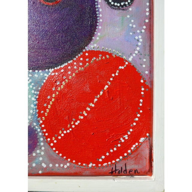 FREE Shipping Original highly sought after contemporary oil painting of colors floating and intersecting.. Colors are very...