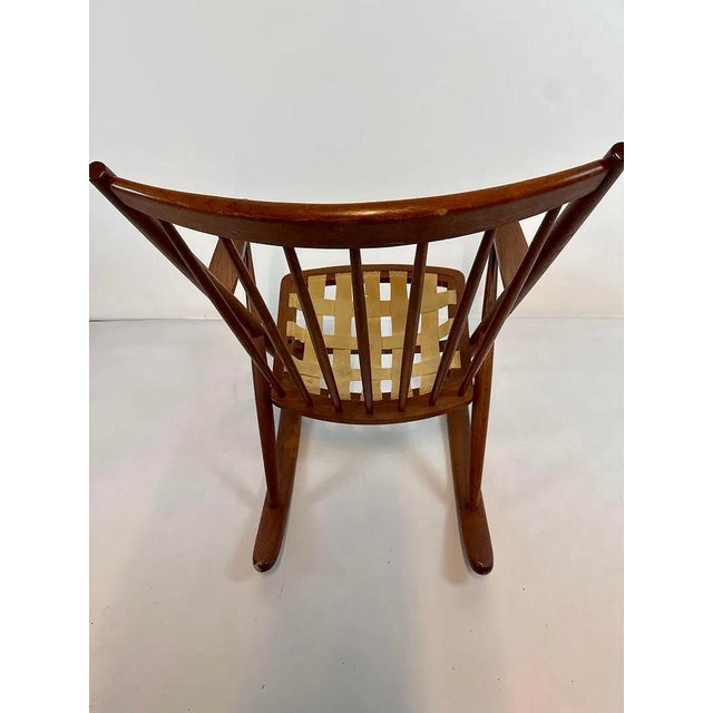 Vintage Danish Rocking Chair by Bramin Mobler For Sale - Image 12 of 15