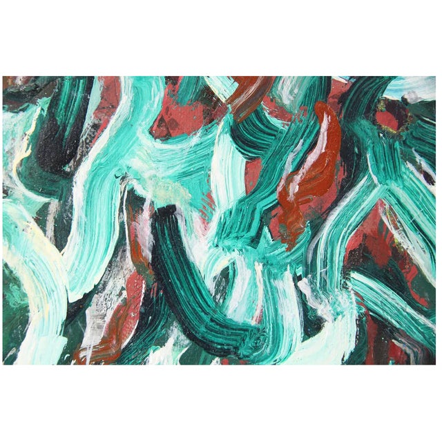 1980s Abstract Expressionist Lyrical Oil Painting on Canvas, Framed, Signed Jon Stark, 1988-1992 For Sale - Image 5 of 8
