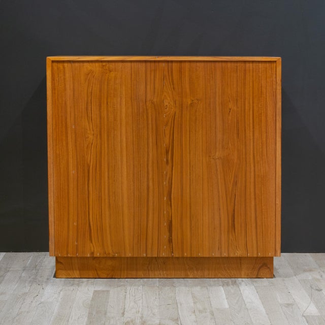 Mid-Century Teak Gentlemen's Dresser With Tambour Door by Berhard Pedersen & Son, Denmark c.1960 For Sale - Image 14 of 14