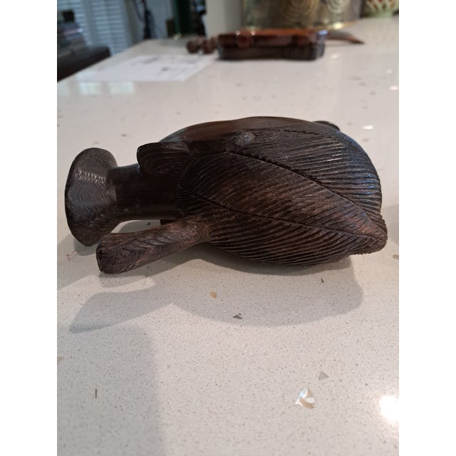 Brown Mid 20th Century Wood Sculptures For Sale - Image 8 of 11