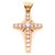 Modern 14 Karat Yellow Gold Religious / Crucifix Pendant For Sale - Image 3 of 10