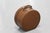 Vintage French Brown Hat Box Round Bandbox Ladies' Hat Storage Dressing organization Special solid cardboard, metal....