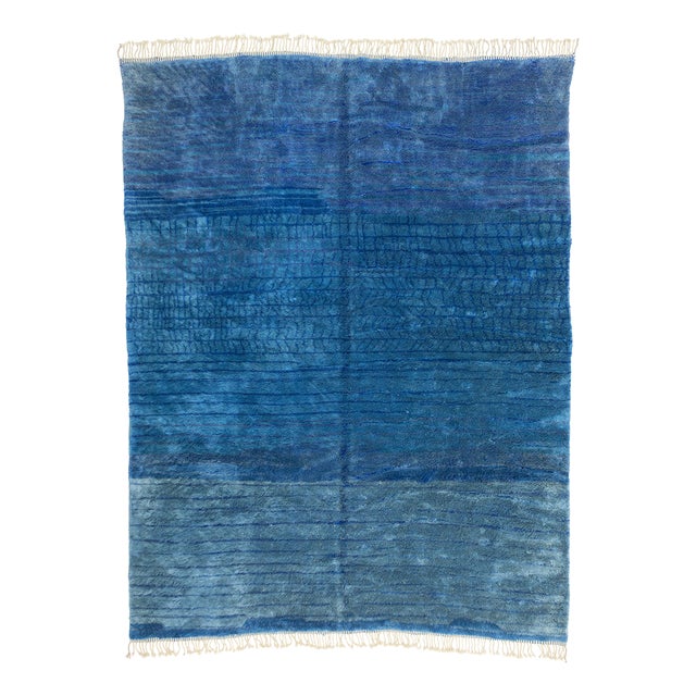 Hand-Knotted Wool Rug by Azele Studio For Sale