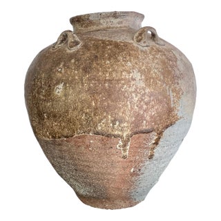 Antique Chinese Ceramic Tea Leaf Storage Jar Song-Yuan Dynasty For Sale
