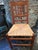 1990s Eight Charles Shackleton Hand-Hewn American Cherry Cottage Dining Chairs With Rush Seats For Sale - Image 4 of 5