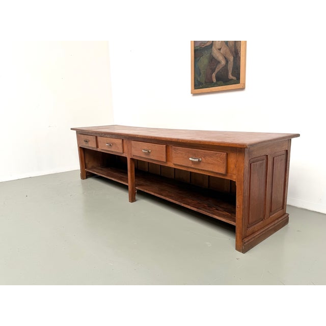 Vintage Oak Trade Counter, 1920s For Sale - Image 17 of 18