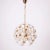 Crystal Glass and Brass Flower Chandelier from Kamenický Šenov, Former Czechoslovakia, 1970s For Sale - Image 6 of 6