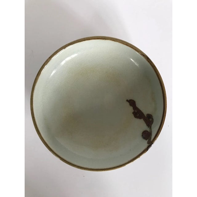 Mid 20th Century Mid Century Hand Painted Bowl For Sale - Image 5 of 7