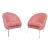 Vintage Pink Slipper Chairs in the Style of Gio Ponti For Sale
