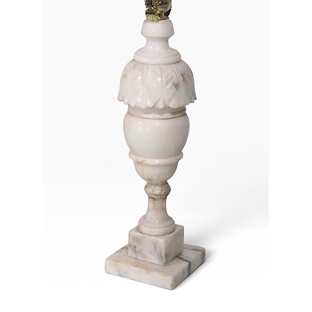 Vintage Alabaster Table Lamps - a Pair For Sale - Image 9 of 13