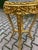 Wood 1990 French Louis XVI Gold Beech Marble Side Tables -Pair For Sale - Image 7 of 10