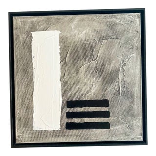 Oil on Canvas, Black & White Series, Iris Dankner, New York, 2023 For Sale