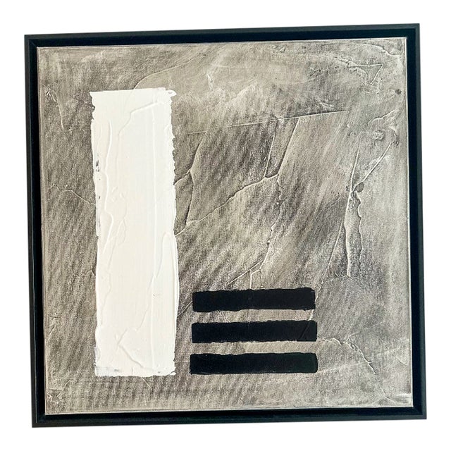 Oil on Canvas, Black & White Series, Iris Dankner, New York, 2023 For Sale