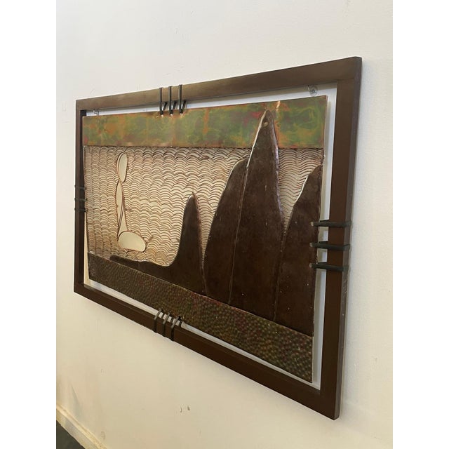 Copper Panel by Ravi Sing for Lightworks, 1980s For Sale - Image 4 of 8