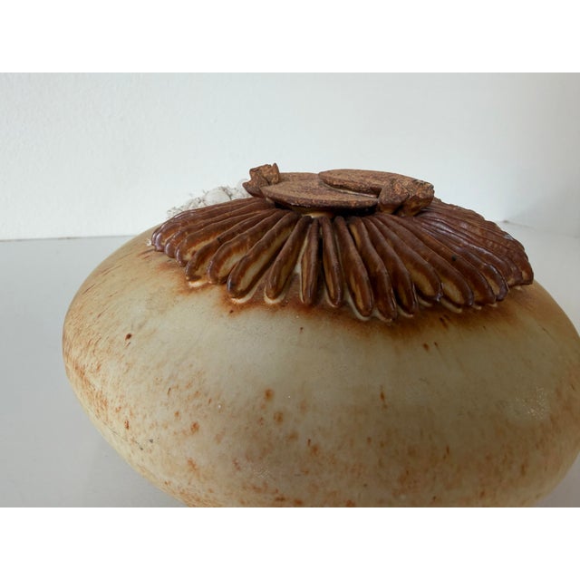 Mid Century Organic Modern Warren Hullow Sea Form Studio Pottery Sculpture For Sale - Image 4 of 12