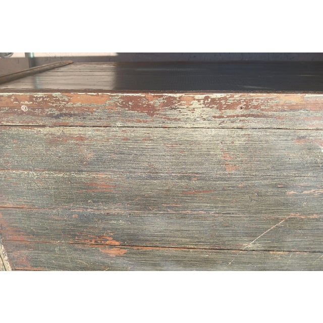 Late 19th Century Painted Pine Blanket Chest For Sale - Image 11 of 17