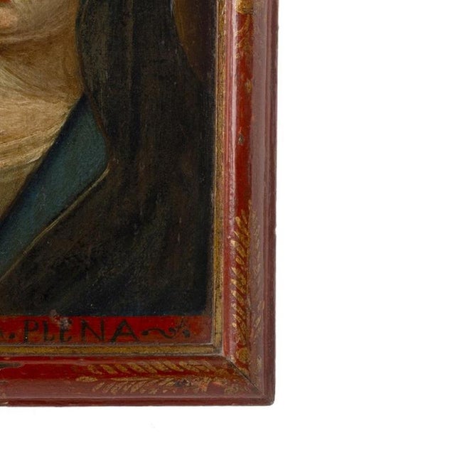 Portuguese School Artist, Our Lady, 1792, Oil Painting For Sale - Image 5 of 6
