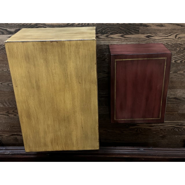 Vintage Ethan Allen Large Decorative Storage Trunks - a Pair For Sale In Seattle - Image 6 of 12