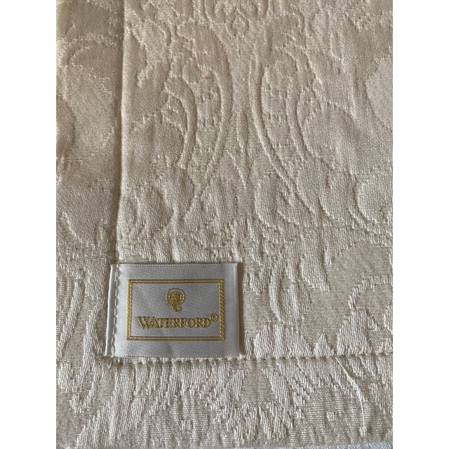 20th Century Waterford Beige Placemats and Napkins Set- 10 Pieces For Sale - Image 10 of 12