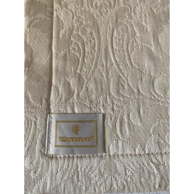 Waterford Beige Placemats and Napkins Set- 10 Pieces Vintage Excellent Condition For Sale - Image 10 of 12