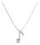 Satin Brushed Music Note Necklace For Sale