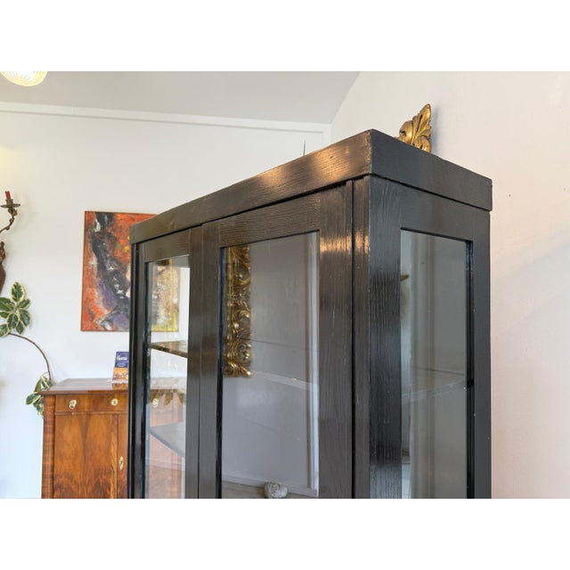 Vintage Art Nouveau Display Cabinet, 1920s For Sale - Image 4 of 8