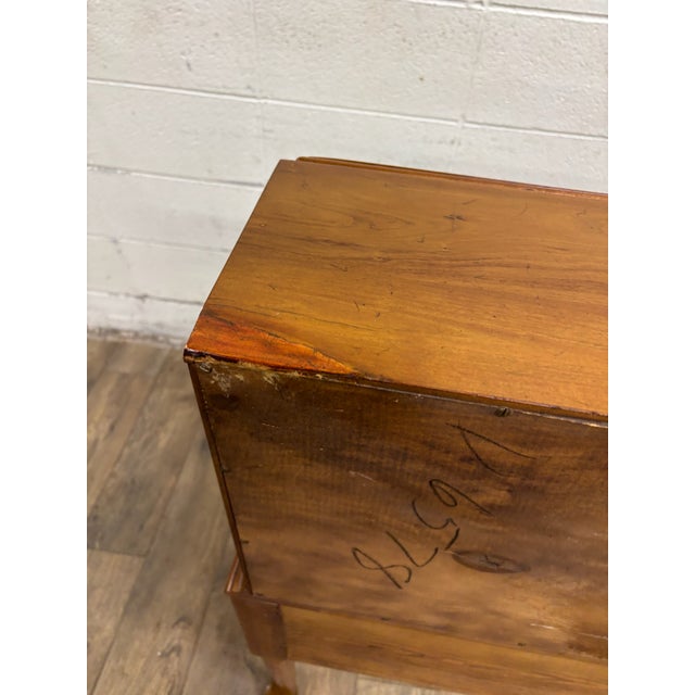 Vintage Davis Cabinet Co Chippendale Queen Anne Style Slant Front Secretary Desk For Sale - Image 16 of 16