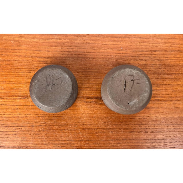 Small Mid-Century Modern Danish Studio Pottery Bowls, 1960s, Set of 2 For Sale - Image 13 of 15
