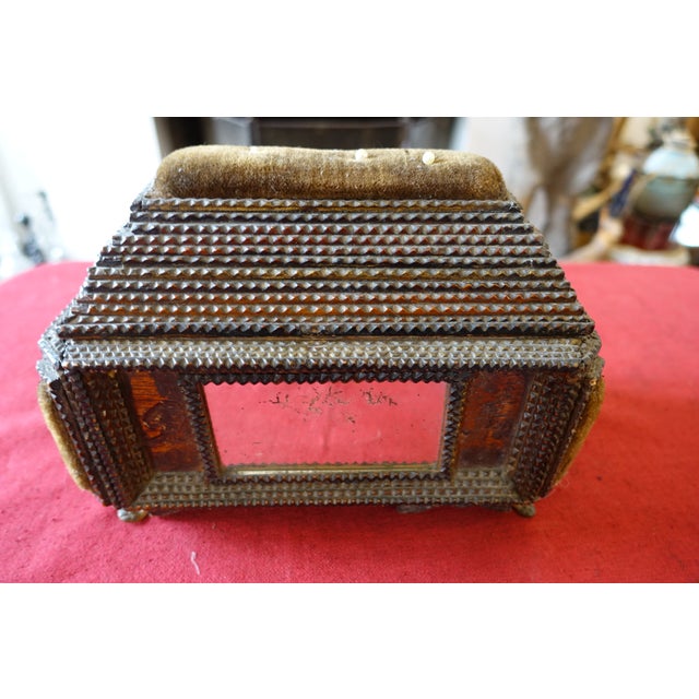 1920s Tramp Art Sewing Box, 1920s For Sale - Image 5 of 5