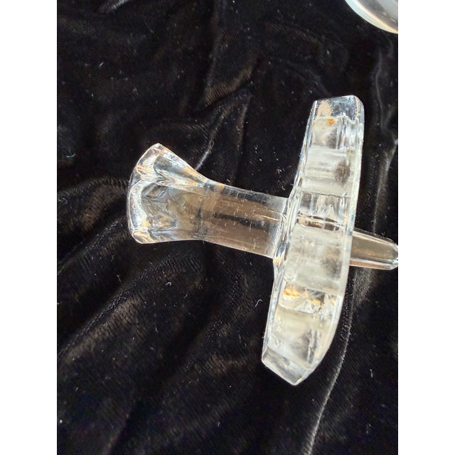 Glass Lalique Frosted Dove Crystal Sculptural Vase For Sale - Image 7 of 12